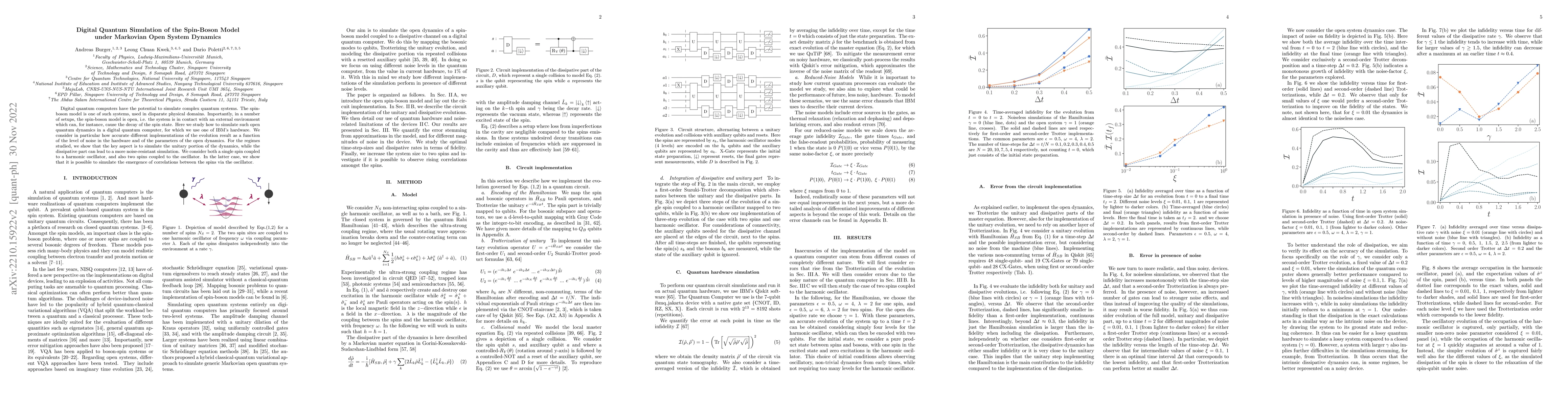 Thumbnail for Digital Quantum Simulation of the Spin-Boson Model under Open System
  Dynamics