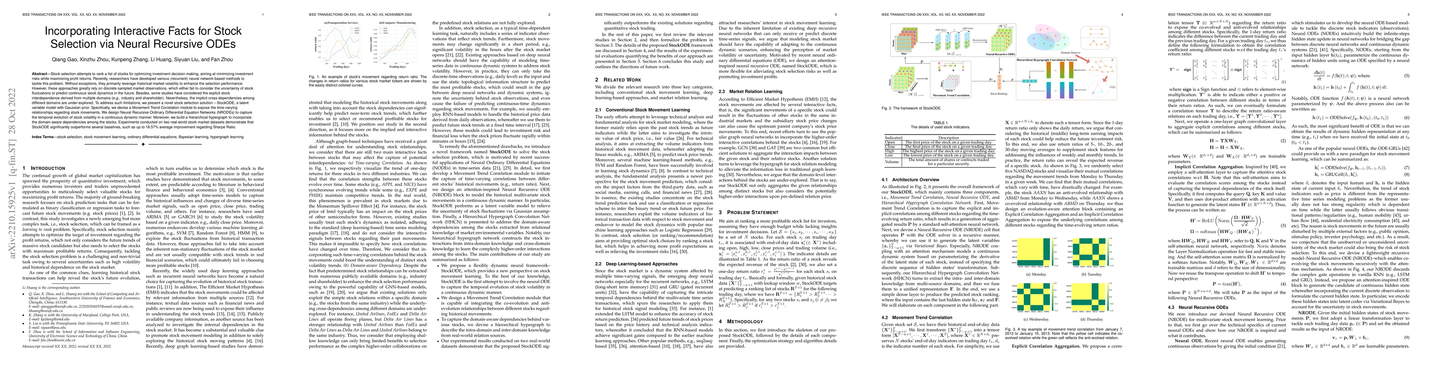 Thumbnail for Incorporating Interactive Facts for Stock Selection via Neural Recursive
  ODEs