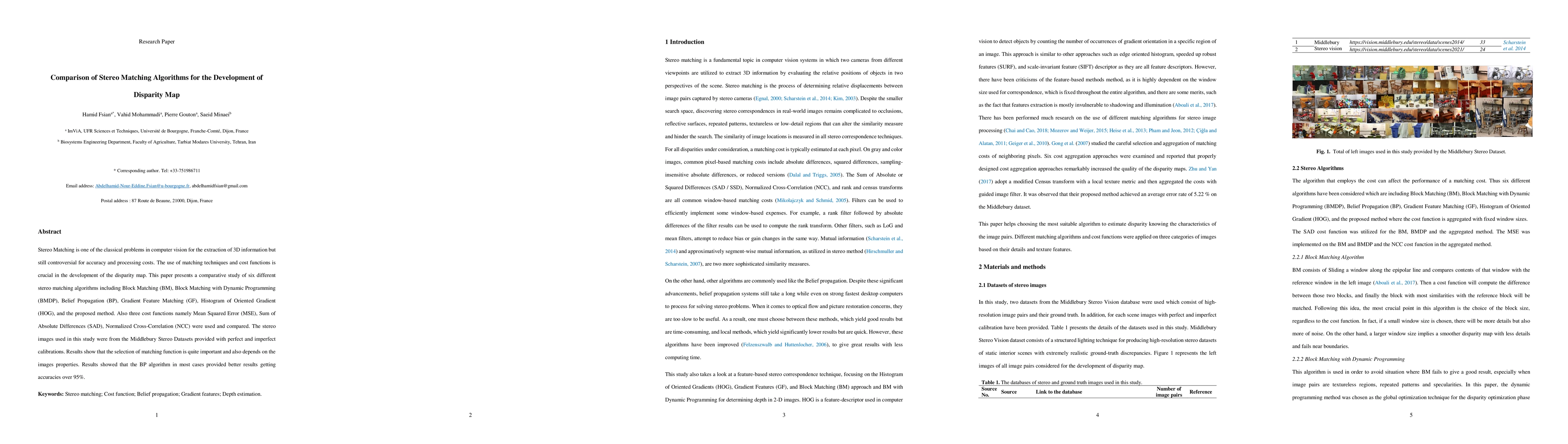 Thumbnail for Comparison of Stereo Matching Algorithms for the Development of
  Disparity Map