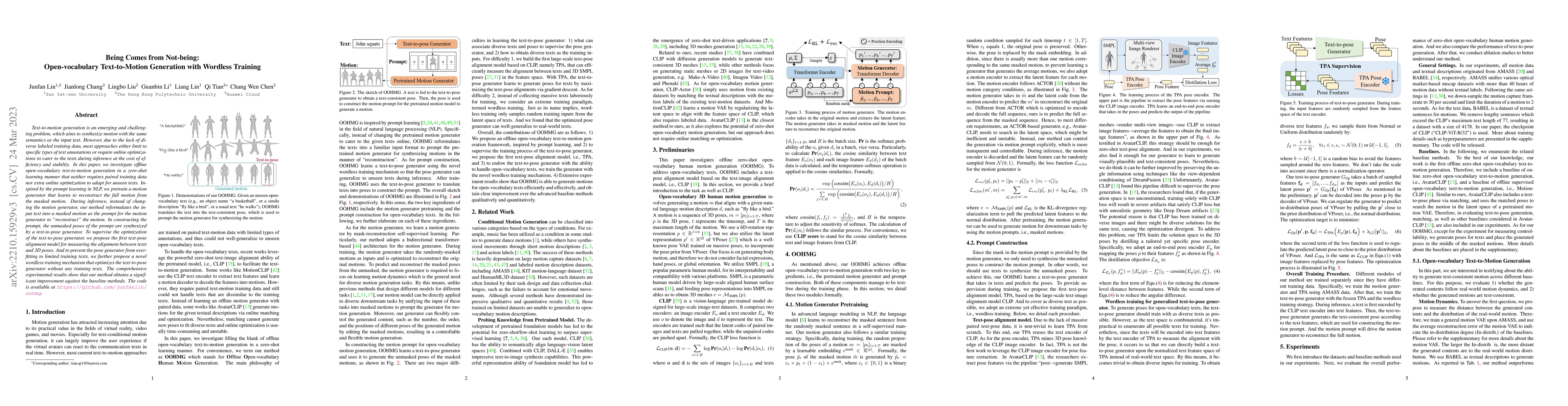 Thumbnail for Being Comes from Not-being: Open-vocabulary Text-to-Motion Generation
  with Wordless Training