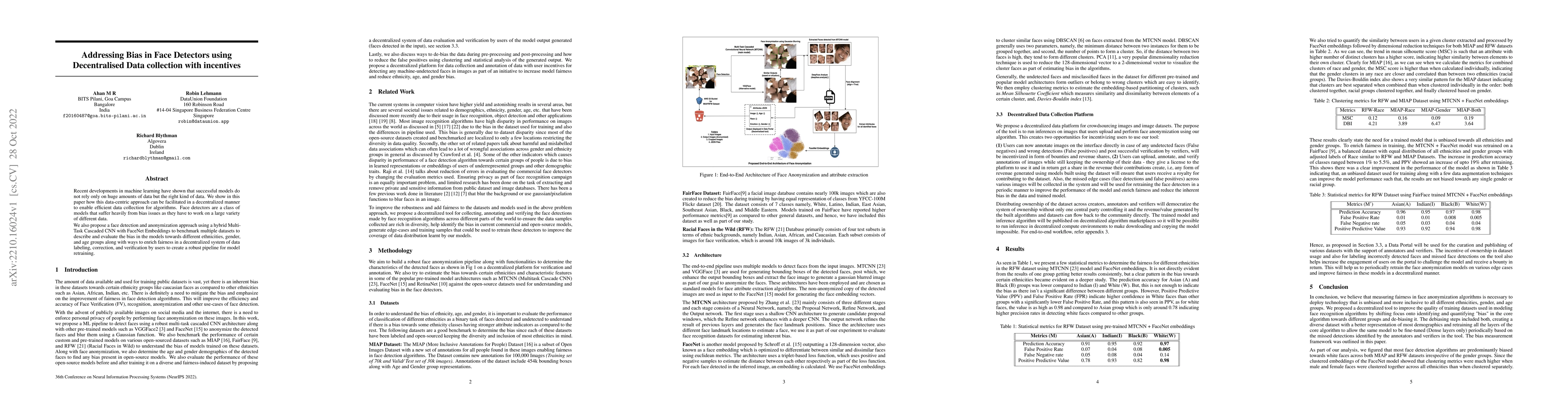 Thumbnail for Addressing Bias in Face Detectors using Decentralised Data collection
  with incentives