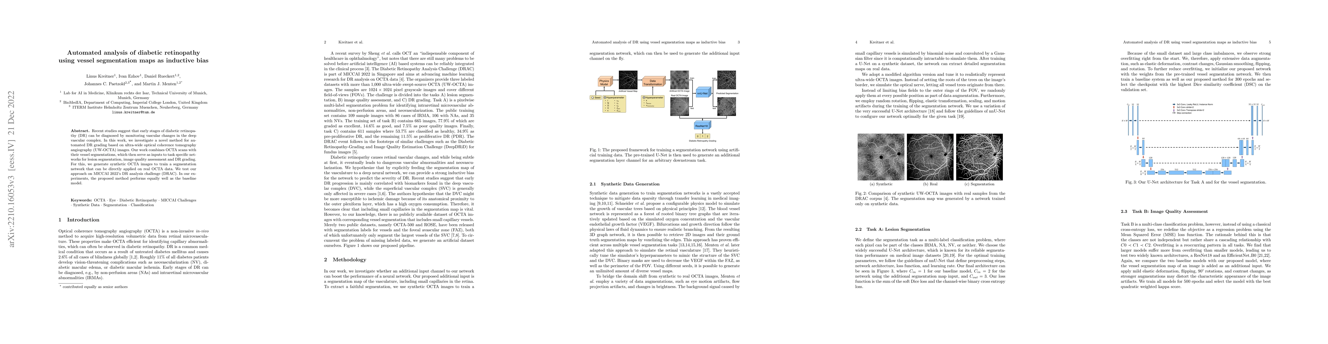Thumbnail for Automated analysis of diabetic retinopathy using vessel segmentation
  maps as inductive bias