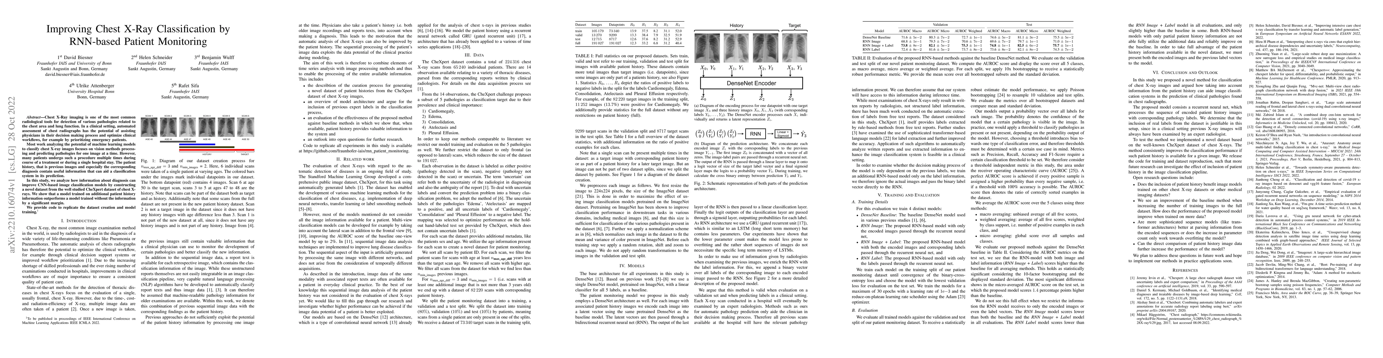 Thumbnail for Improving Chest X-Ray Classification by RNN-based Patient Monitoring