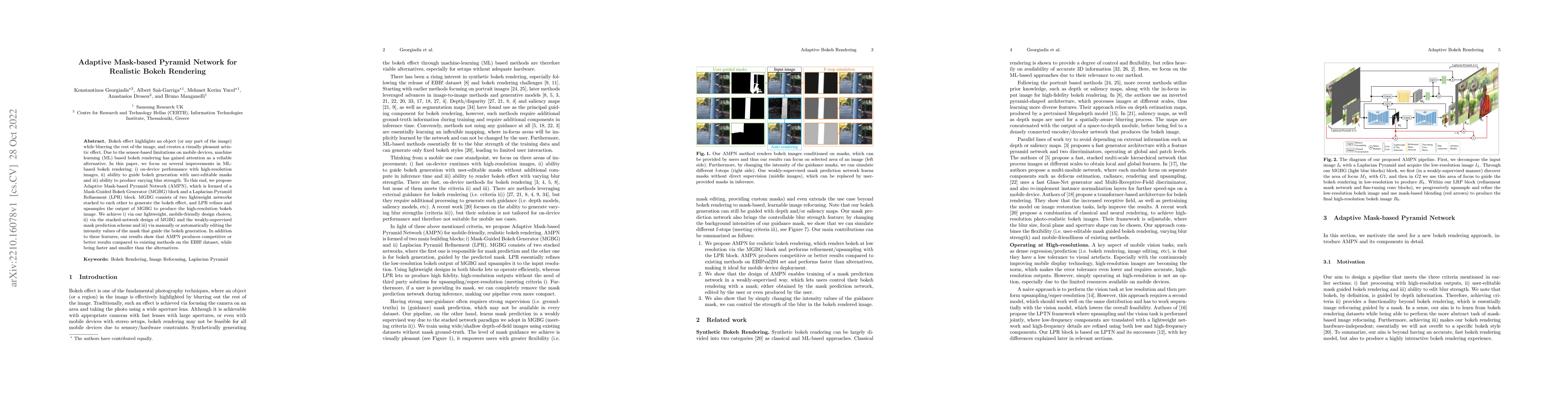 Thumbnail for Adaptive Mask-based Pyramid Network for Realistic Bokeh Rendering