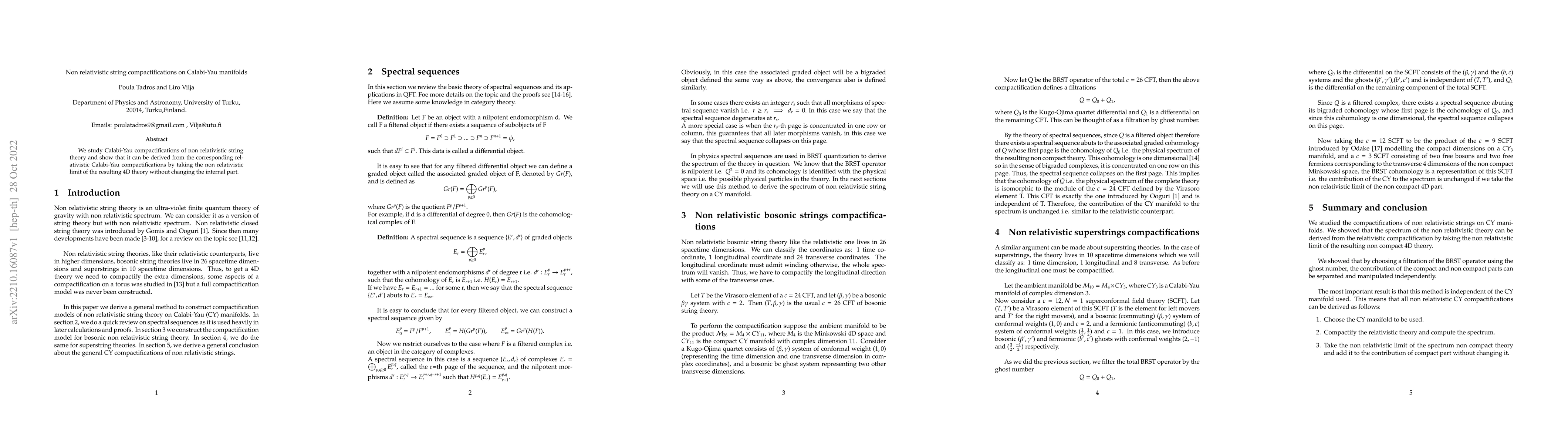 Thumbnail for Non relativistic string compactifications on Calabi-Yau manifolds