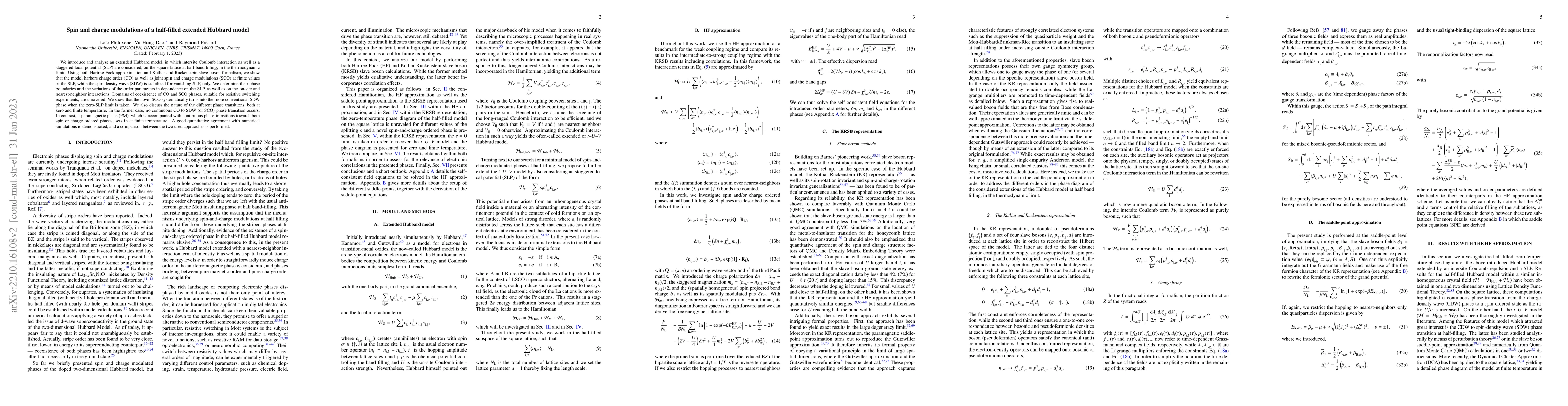 Thumbnail for Spin and charge modulations of a half-filled extended Hubbard model