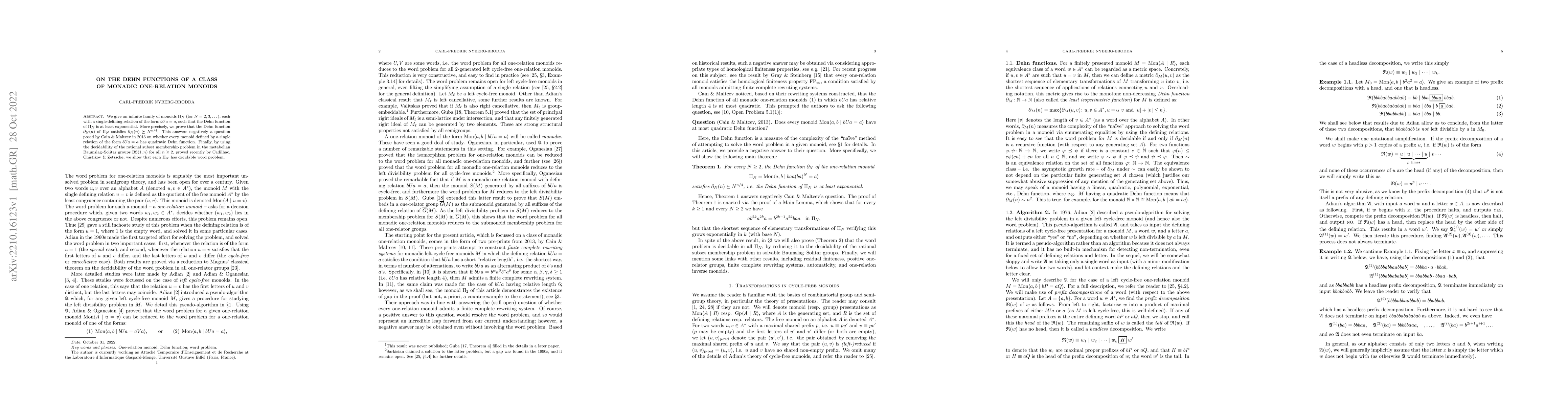 Thumbnail for On the Dehn functions of a class of monadic one-relation monoids