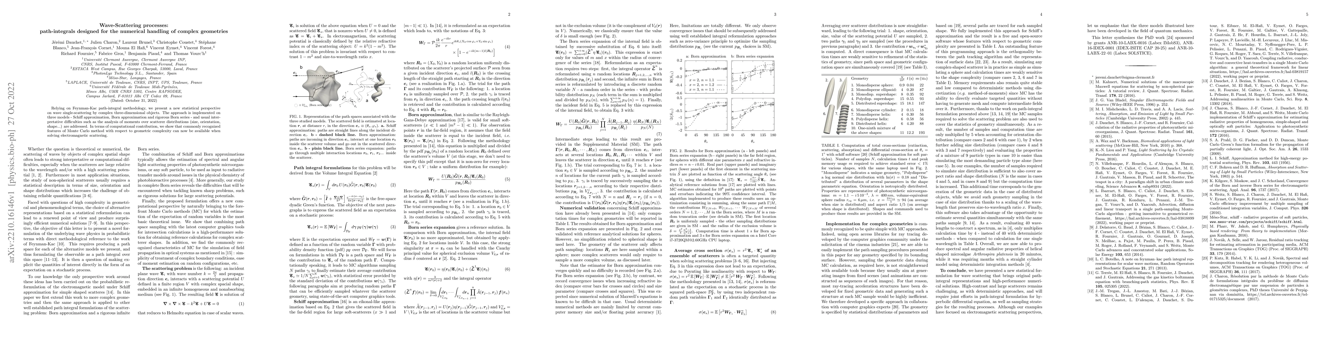 Thumbnail for Wave-Scattering processes: path-integrals designed for the numerical
  handling of complex geometries