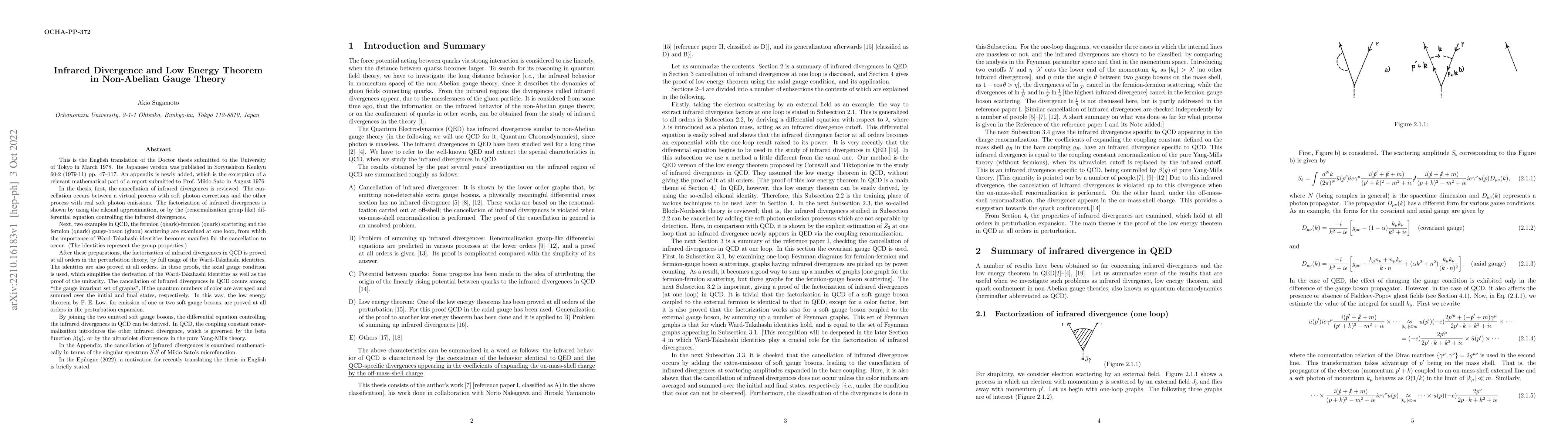Thumbnail for Infrared Divergence and Low Energy Theorem in Non-Abelian Gauge Theory