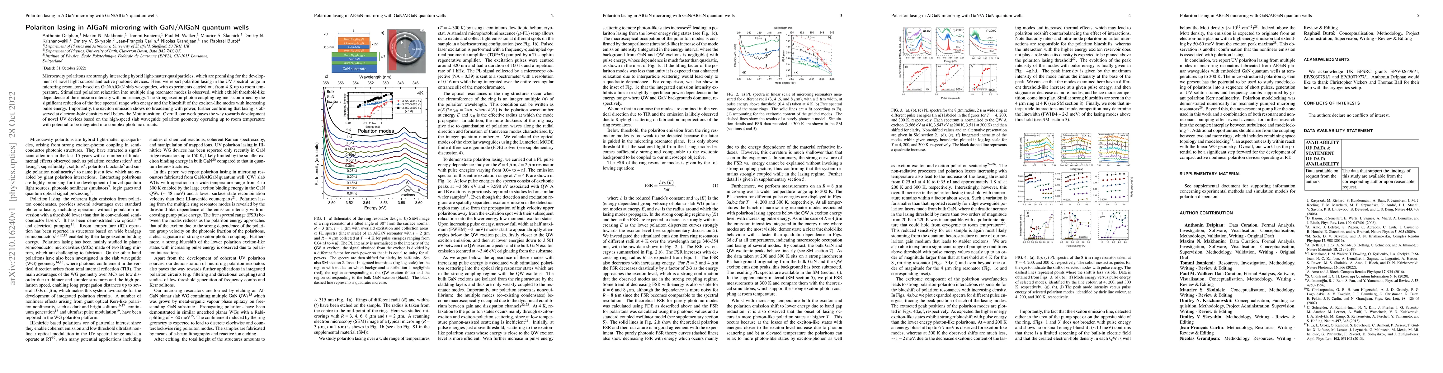 Thumbnail for Polariton lasing in AlGaN microring with GaN/AlGaN quantum wells