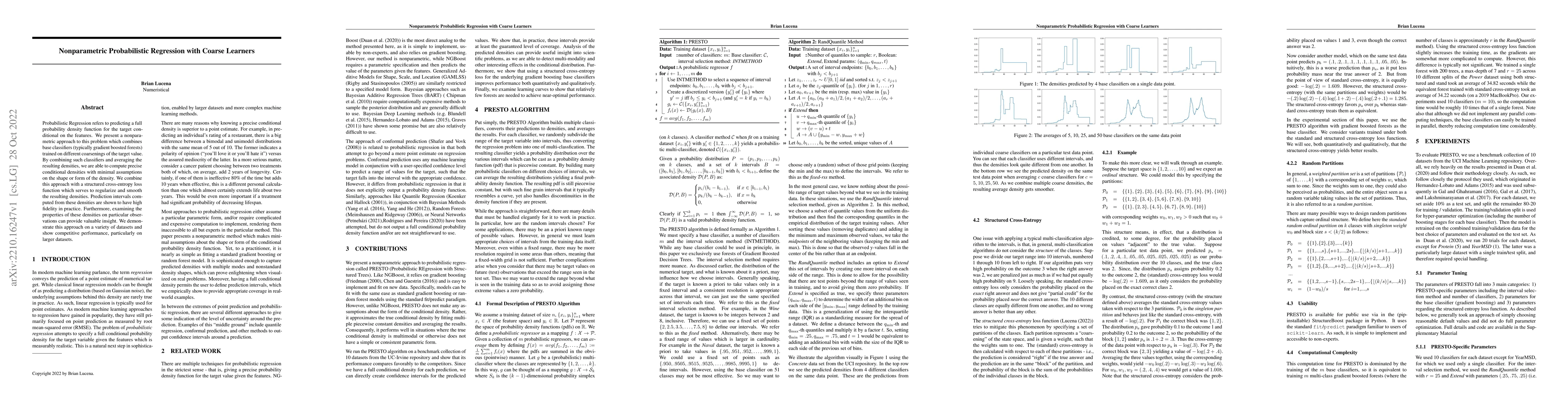 Thumbnail for Nonparametric Probabilistic Regression with Coarse Learners