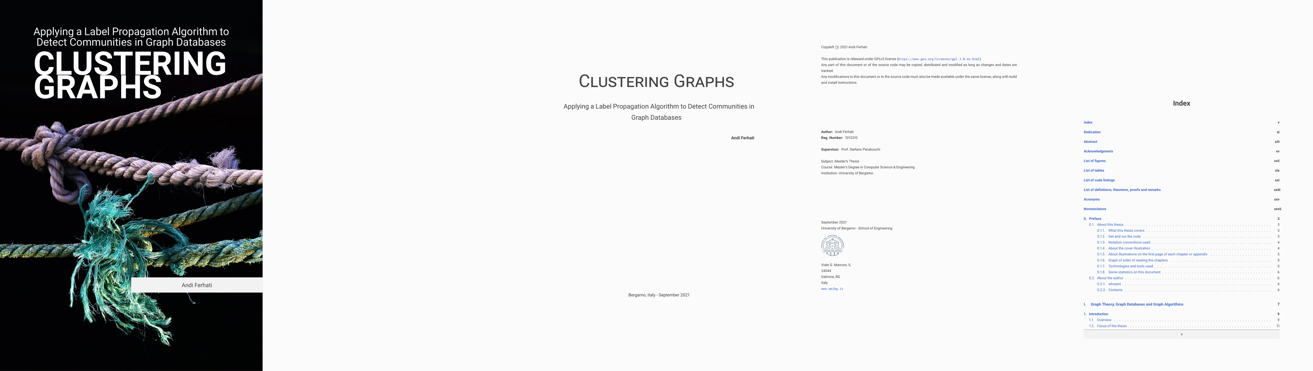 Thumbnail for Clustering Graphs -- Applying a Label Propagation Algorithm to Detect
  Communities in Graph Databases