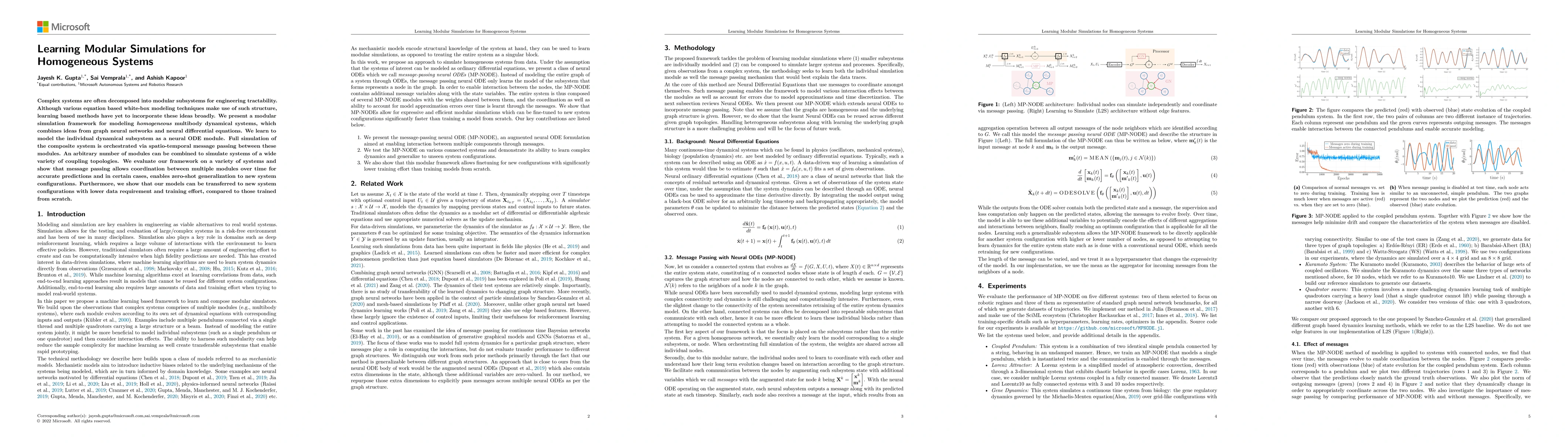 Thumbnail for Learning Modular Simulations for Homogeneous Systems
