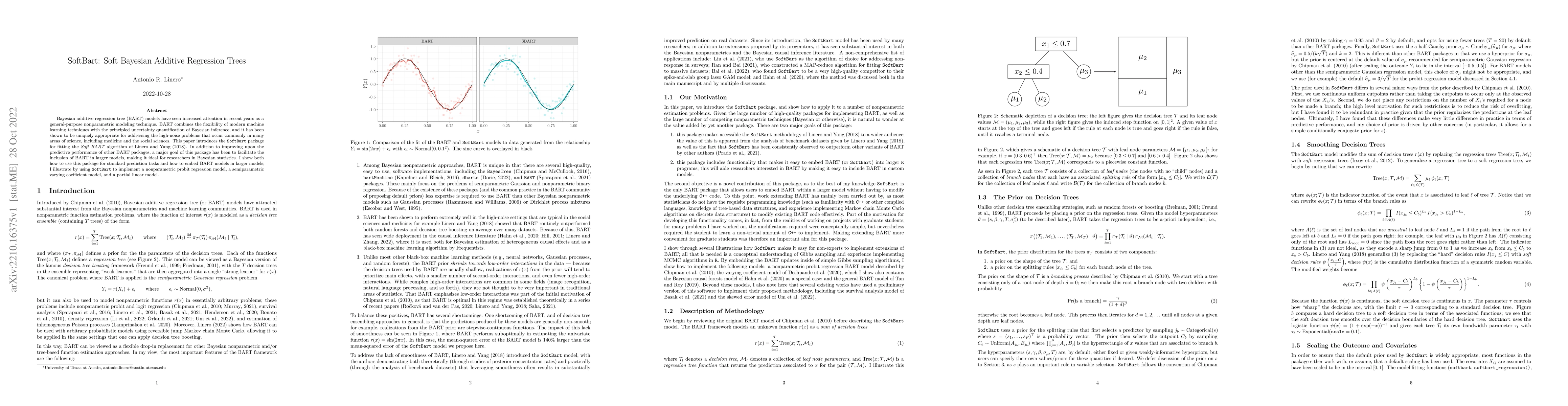 Thumbnail for SoftBart: Soft Bayesian Additive Regression Trees
