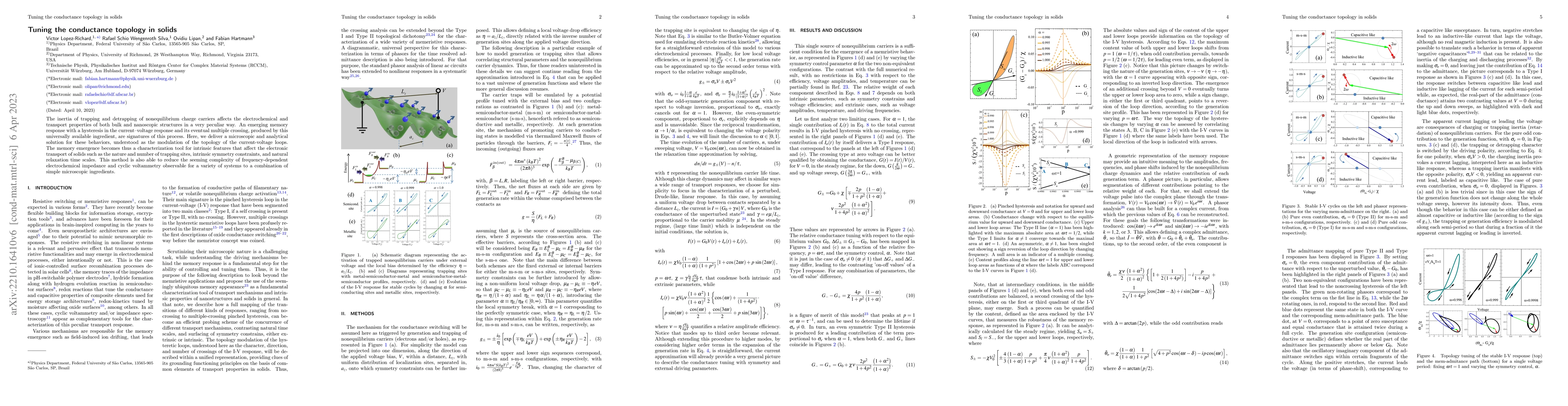 Thumbnail for Tuning the conductance topology in solids