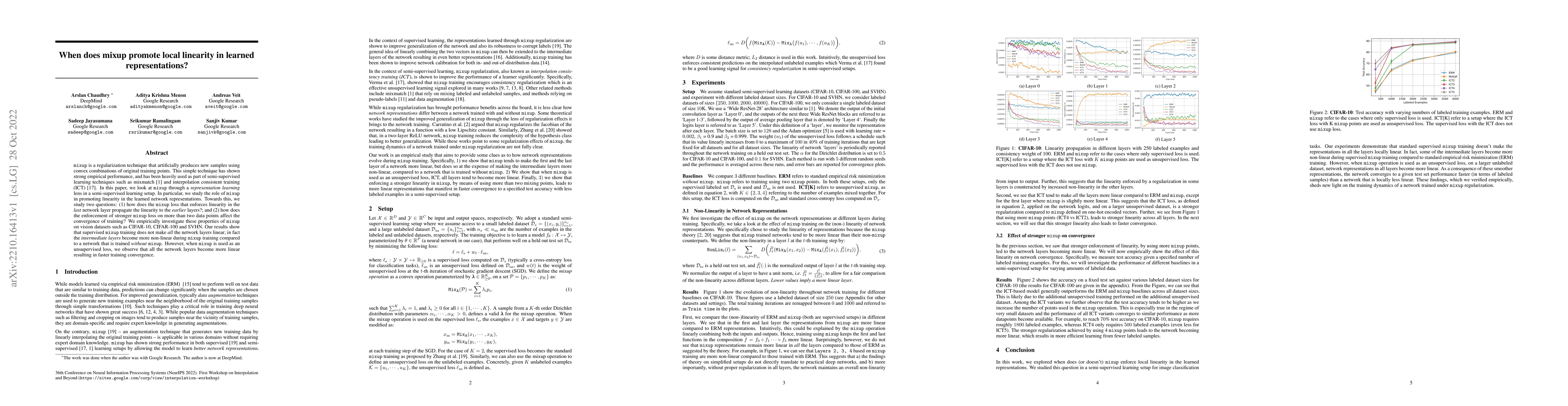 Thumbnail for When does mixup promote local linearity in learned representations?