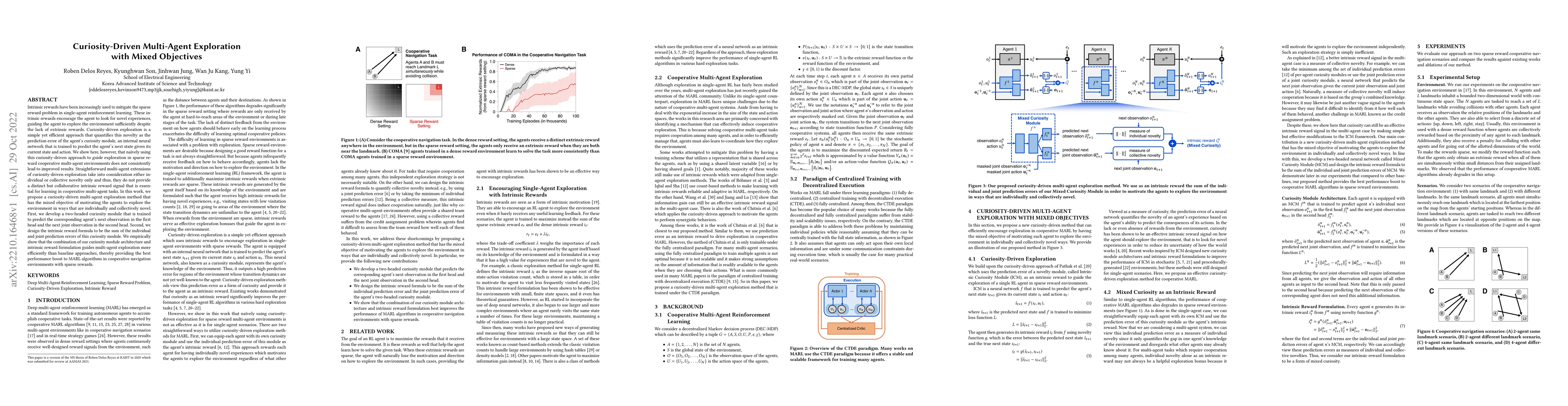 Thumbnail for Curiosity-Driven Multi-Agent Exploration with Mixed Objectives