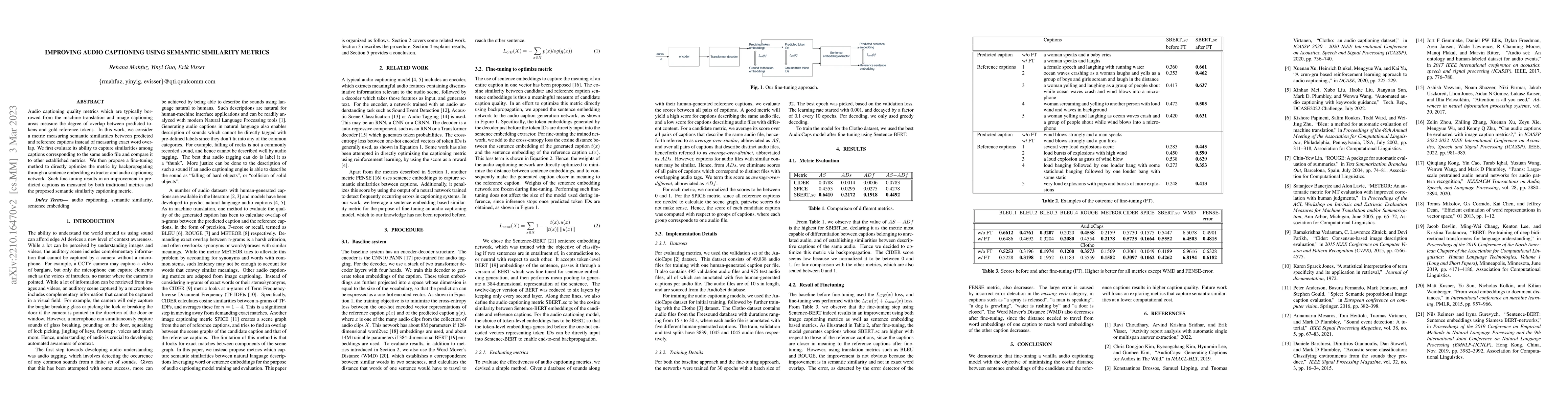 Thumbnail for Improving Audio Captioning Using Semantic Similarity Metrics