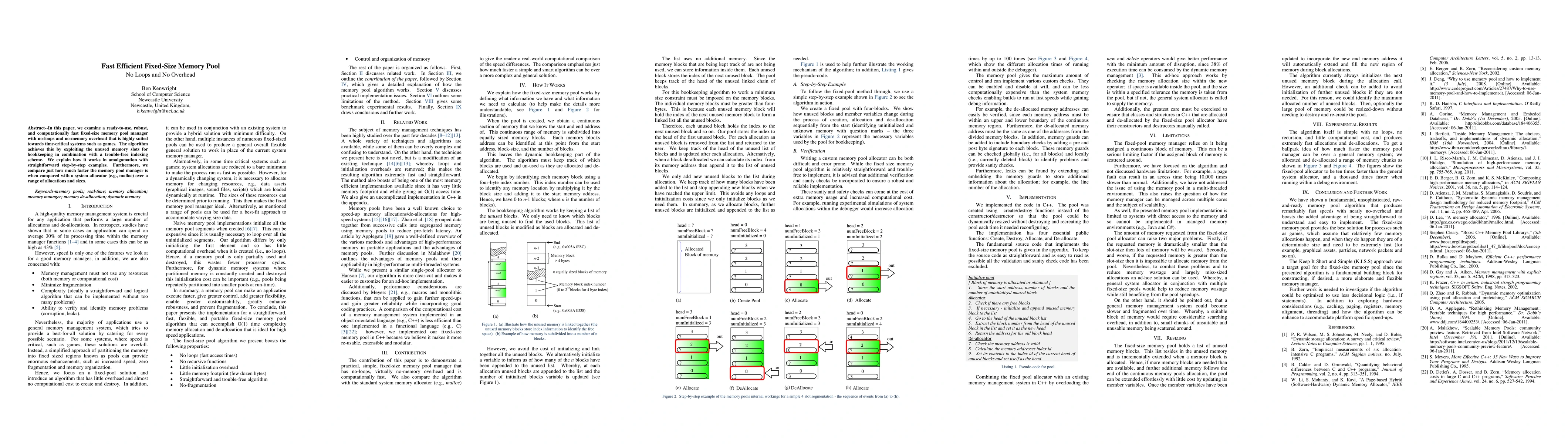 Thumbnail for Fast Efficient Fixed-Size Memory Pool: No Loops and No Overhead