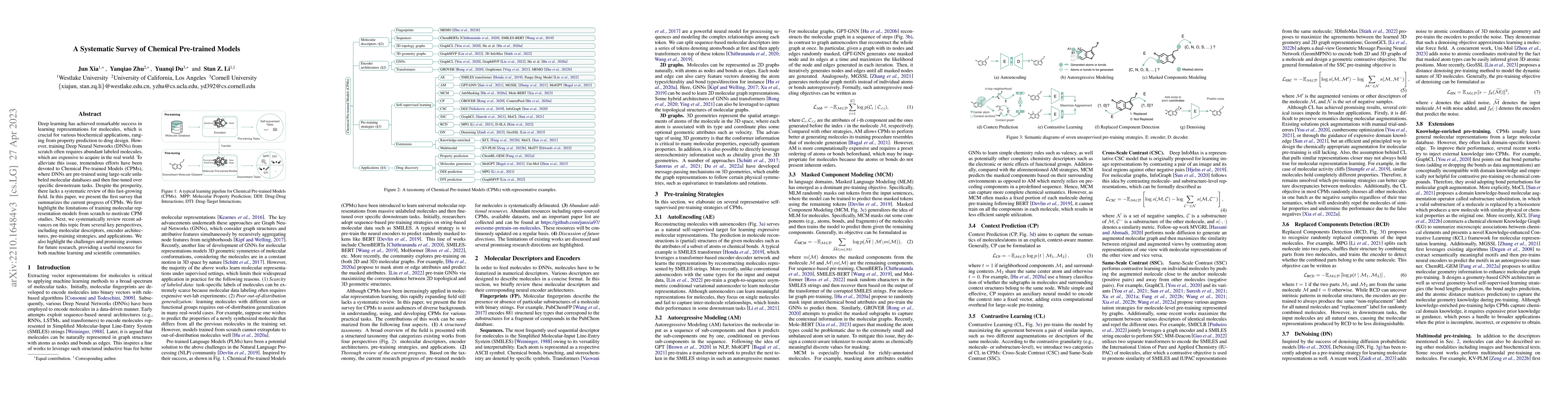 Thumbnail for A Systematic Survey of Chemical Pre-trained Models