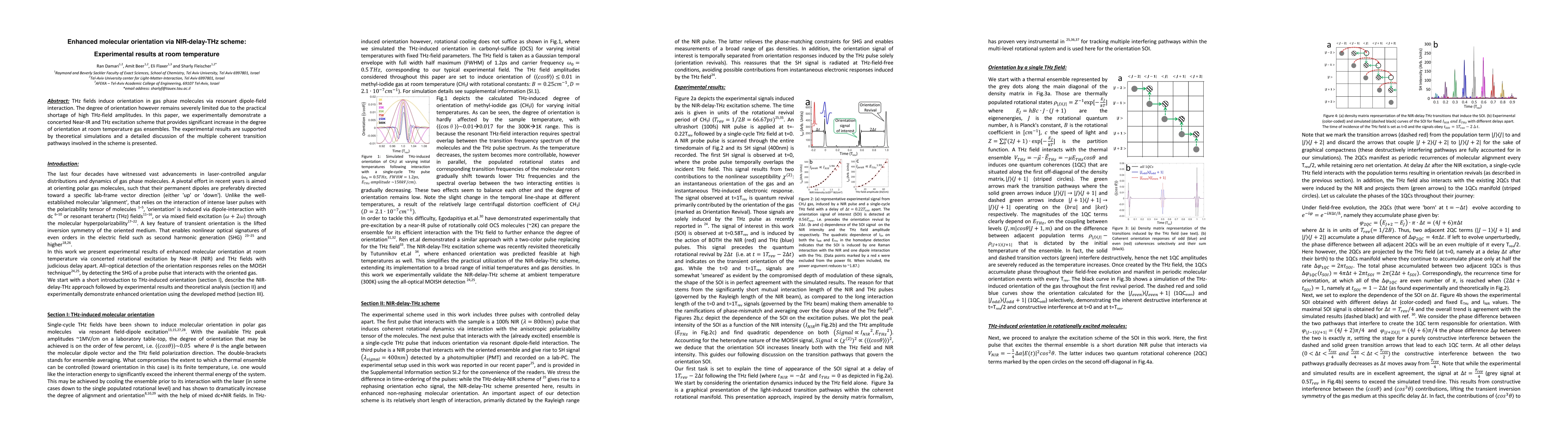 Thumbnail for Enhanced molecular orientation via NIR-delay-THz scheme: Experimental
  results at room temperature