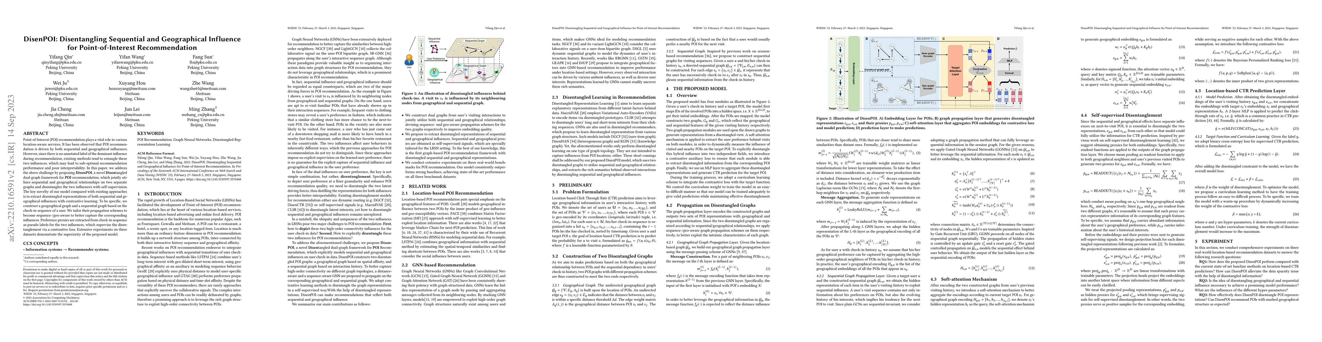 Thumbnail for DisenPOI: Disentangling Sequential and Geographical Influence for
  Point-of-Interest Recommendation