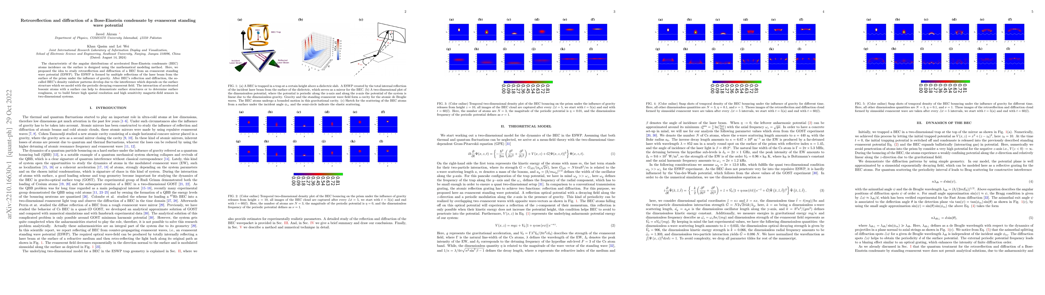 Thumbnail for Retroreflection and diffraction of a Bose-Einstein condensate by
  evanescent standing wave potential
