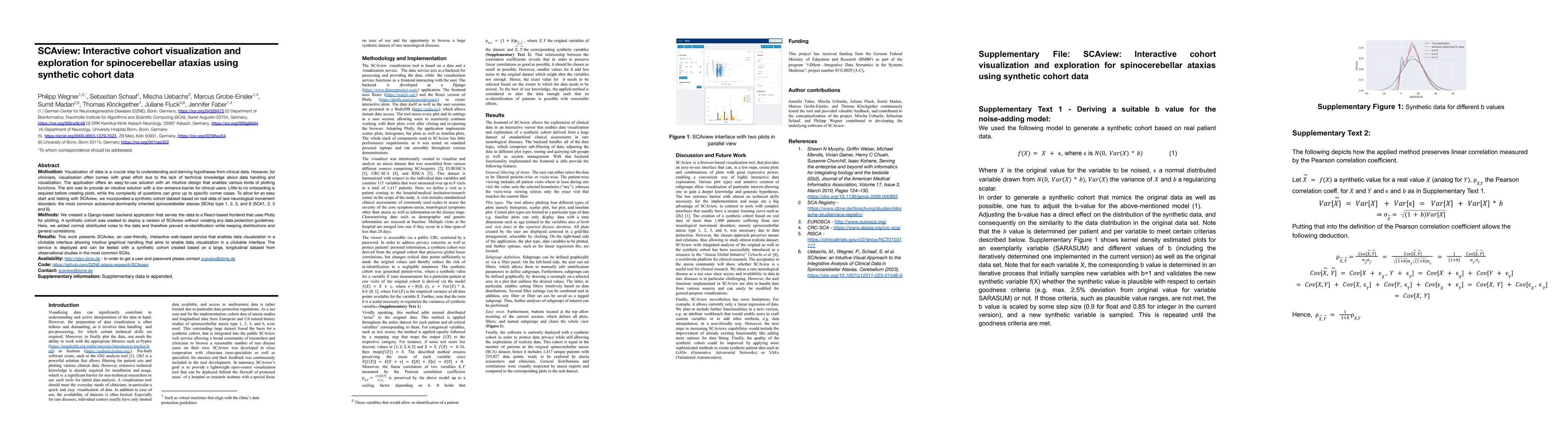 Thumbnail for Interactive cohort exploration for spinocerebellar ataxias using
  synthetic cohort data for visualization