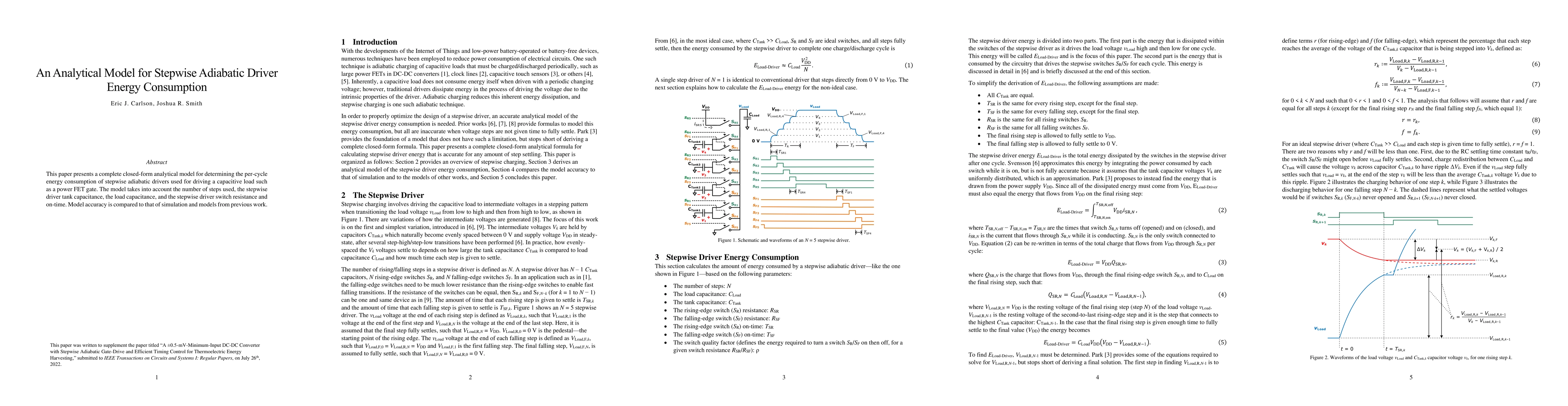Thumbnail for An Analytical Model for Stepwise Adiabatic Driver Energy Consumption