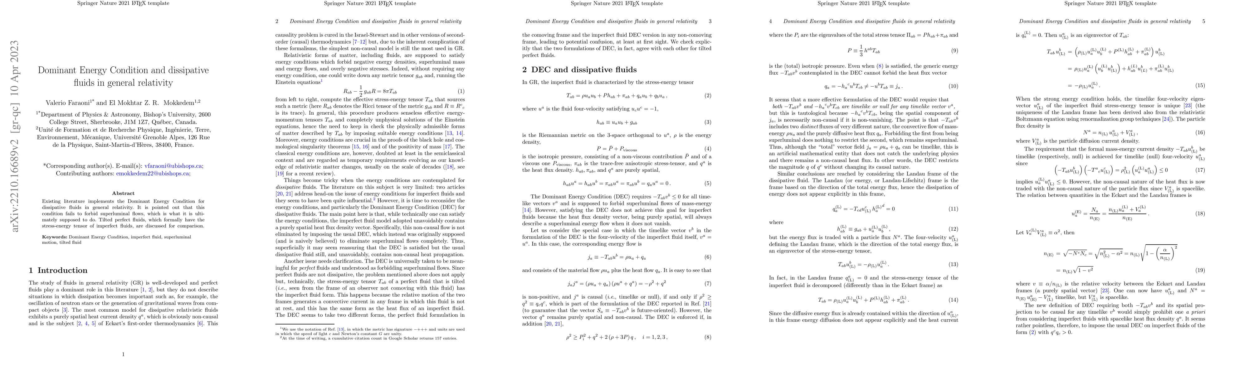 Thumbnail for Dominant Energy Condition and dissipative fluids in general relativity