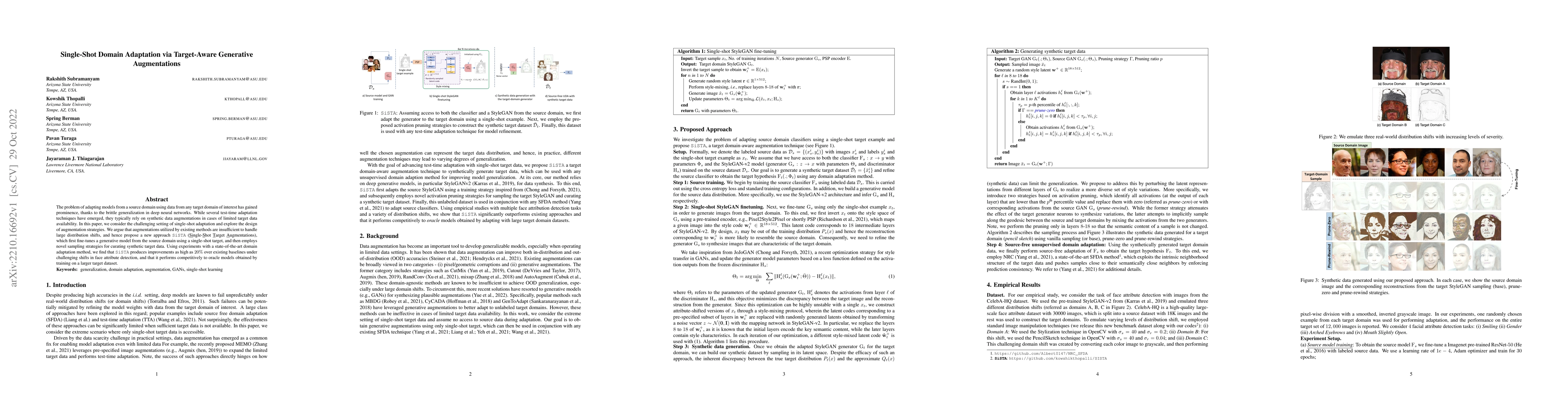 Thumbnail for Single-Shot Domain Adaptation via Target-Aware Generative Augmentation