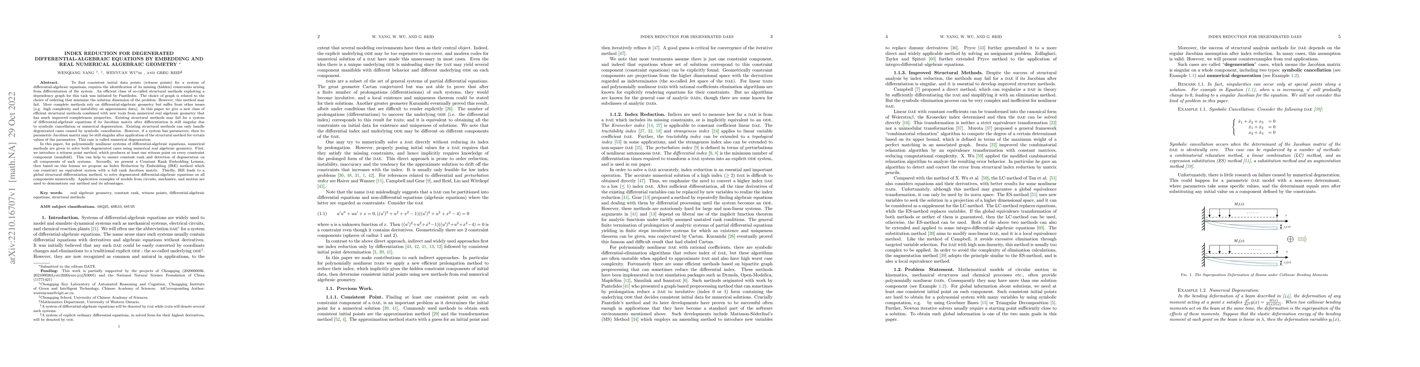 Thumbnail for Index Reduction for Degenerated Differential-Algebraic Equations by
  Embedding