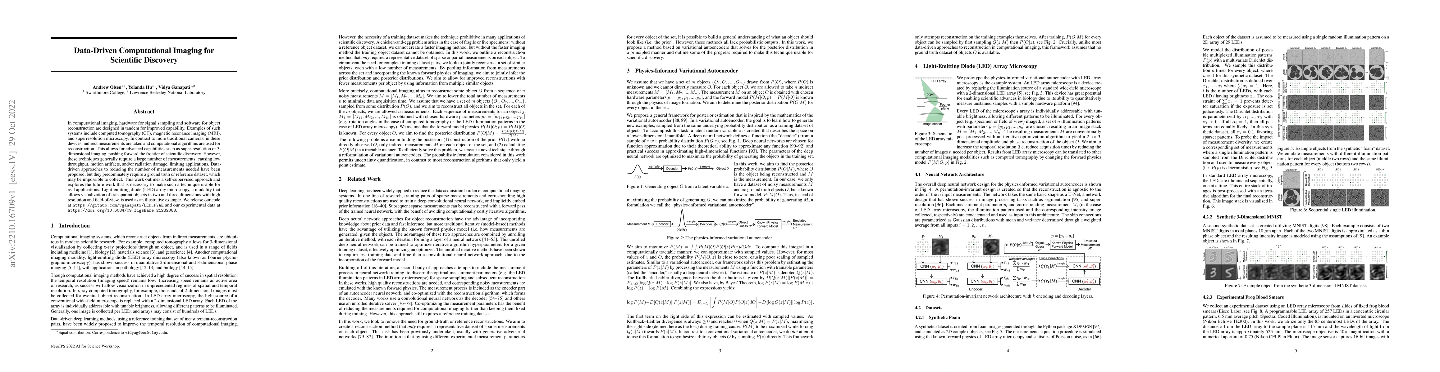 Thumbnail for Data-Driven Computational Imaging for Scientific Discovery