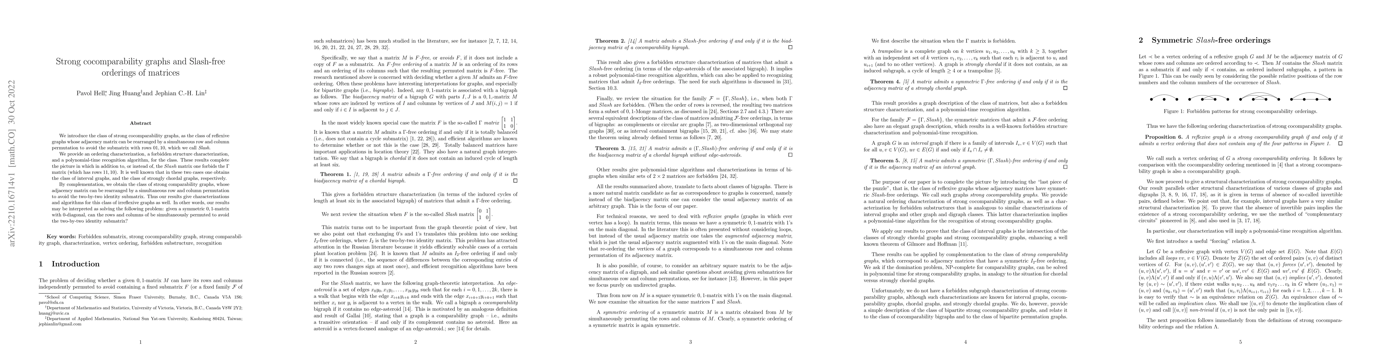 Thumbnail for Strong cocomparability graphs and Slash-free orderings of matrices