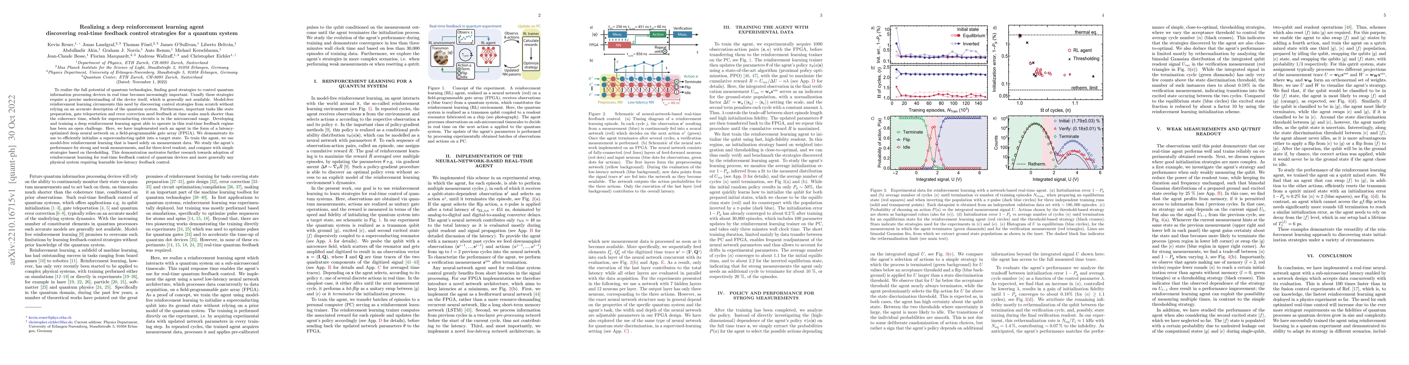 Thumbnail for Realizing a deep reinforcement learning agent discovering real-time
  feedback control strategies for a quantum system