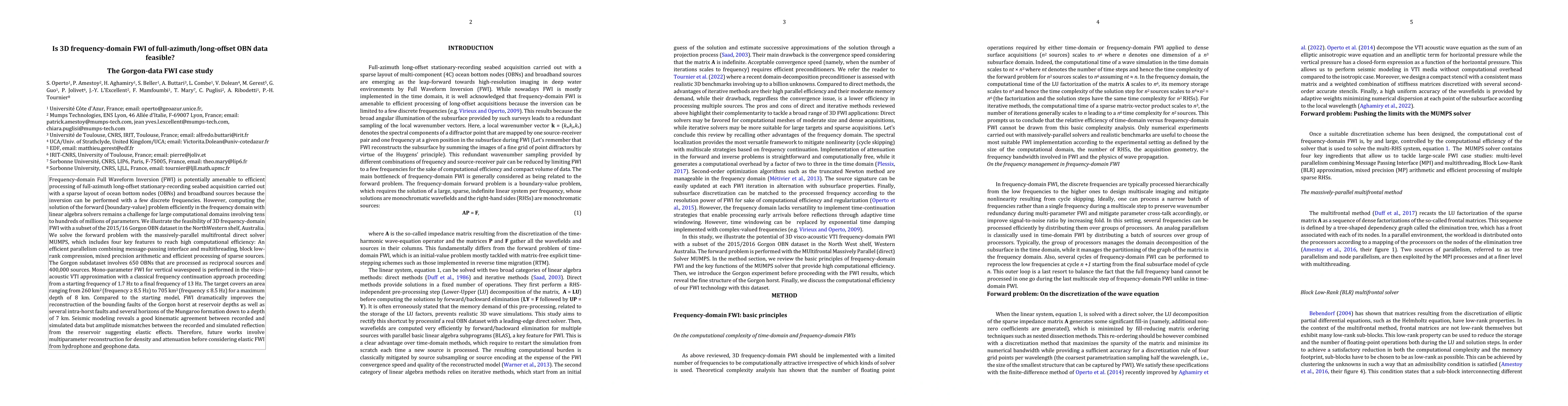 Thumbnail for Does 3D frequency-domain FWI of full-azimuth/long-offset OBN data
  feasible? The Gorgon case study