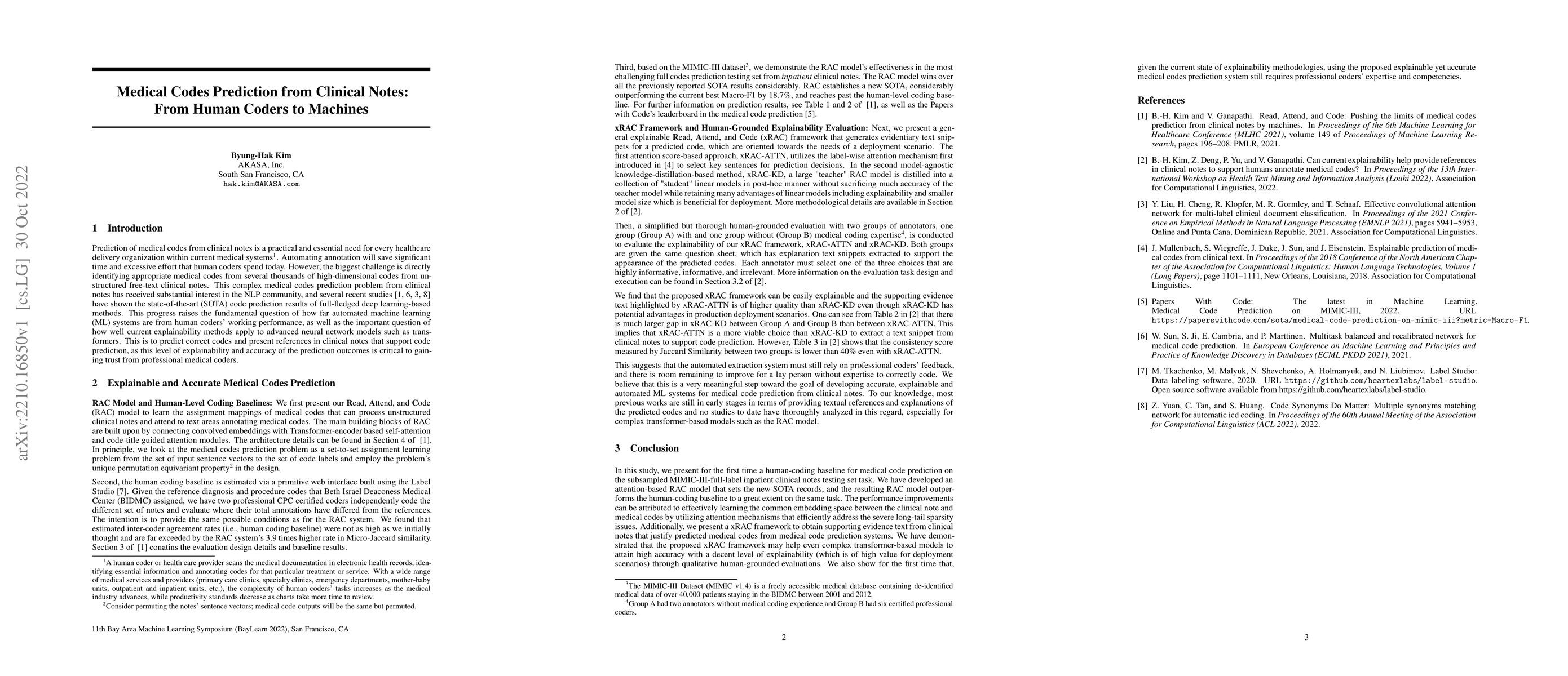 Thumbnail for Medical Codes Prediction from Clinical Notes: From Human Coders to
  Machines