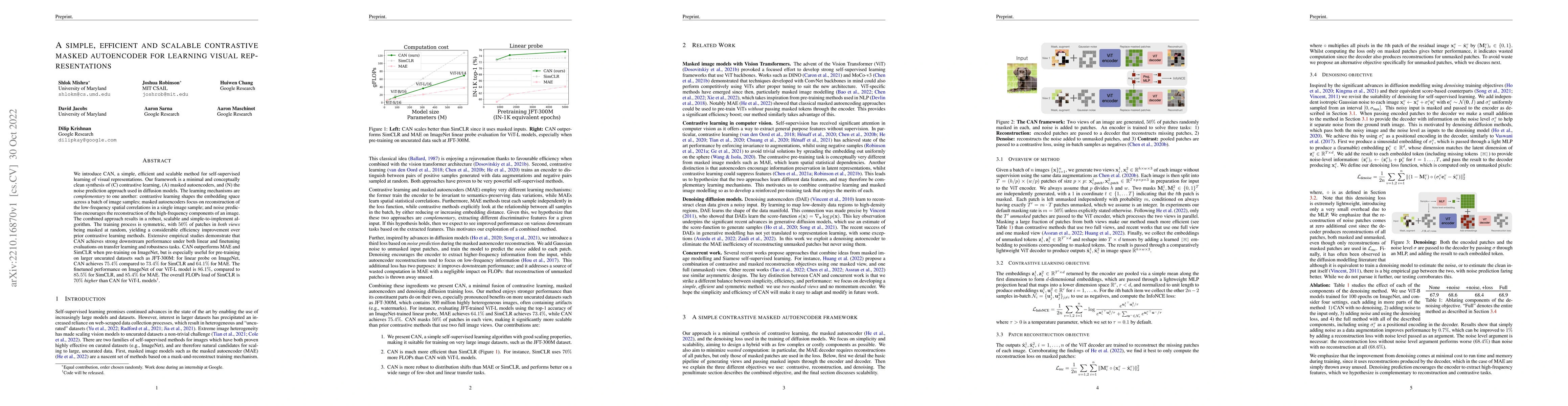 Thumbnail for A simple, efficient and scalable contrastive masked autoencoder for
  learning visual representations