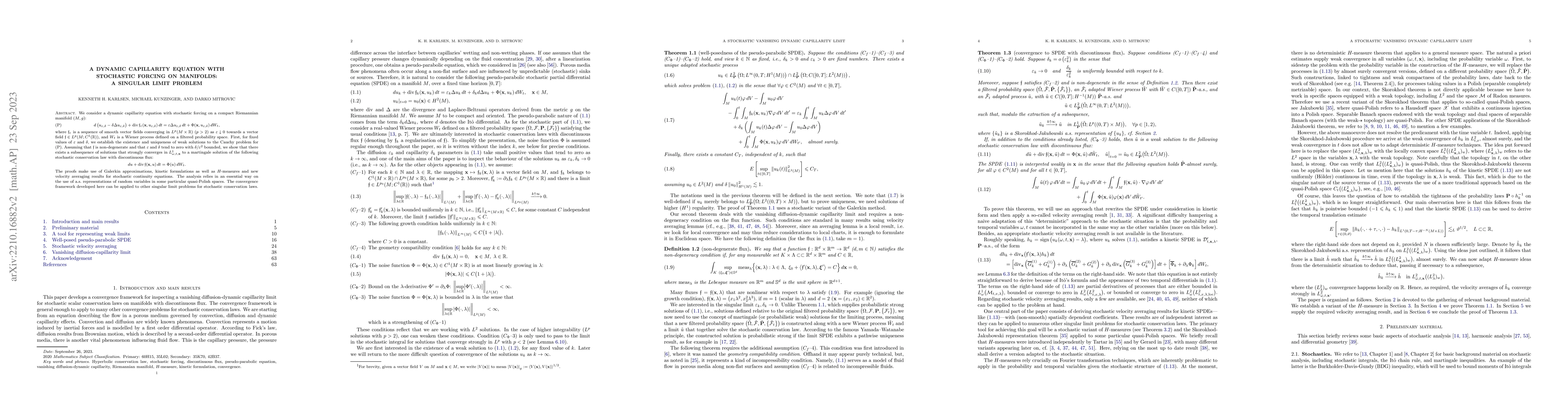 Thumbnail for A dynamic capillarity equation with stochastic forcing on manifolds: a
  singular limit problem