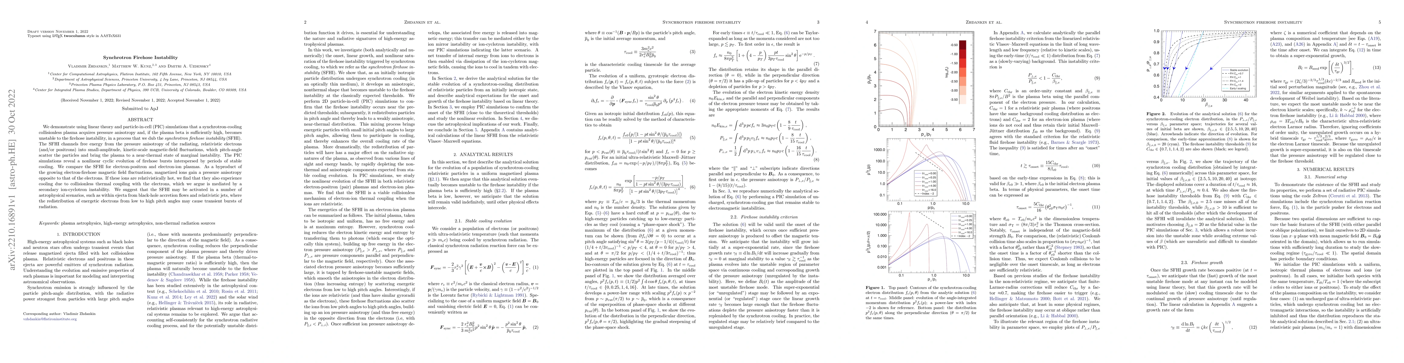 Thumbnail for Synchrotron Firehose Instability