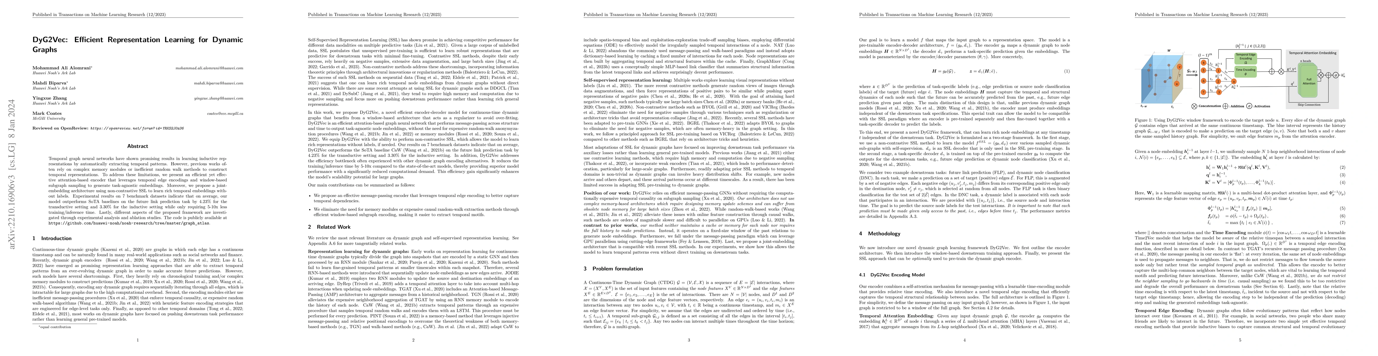 Thumbnail for DyG2Vec: Efficient Representation Learning for Dynamic Graphs