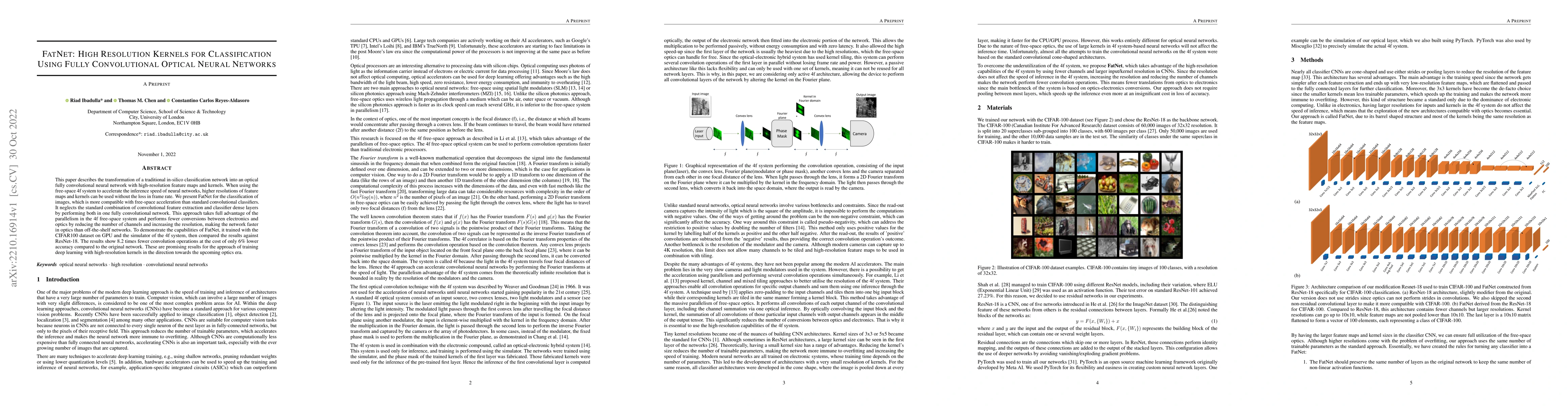 Thumbnail for FatNet: High Resolution Kernels for Classification Using Fully
  Convolutional Optical Neural Networks