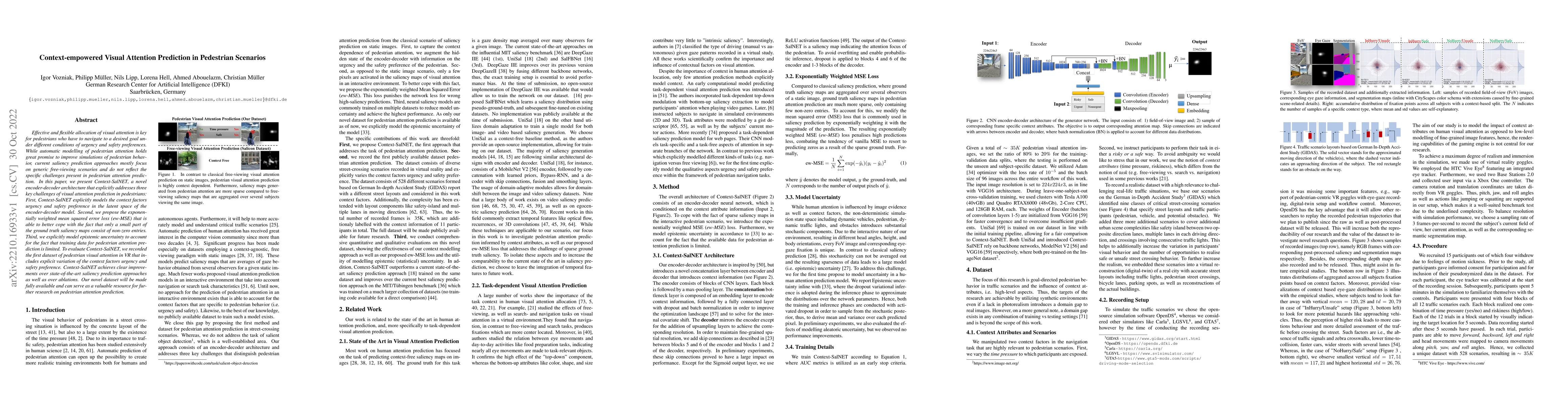 Thumbnail for Context-empowered Visual Attention Prediction in Pedestrian Scenarios