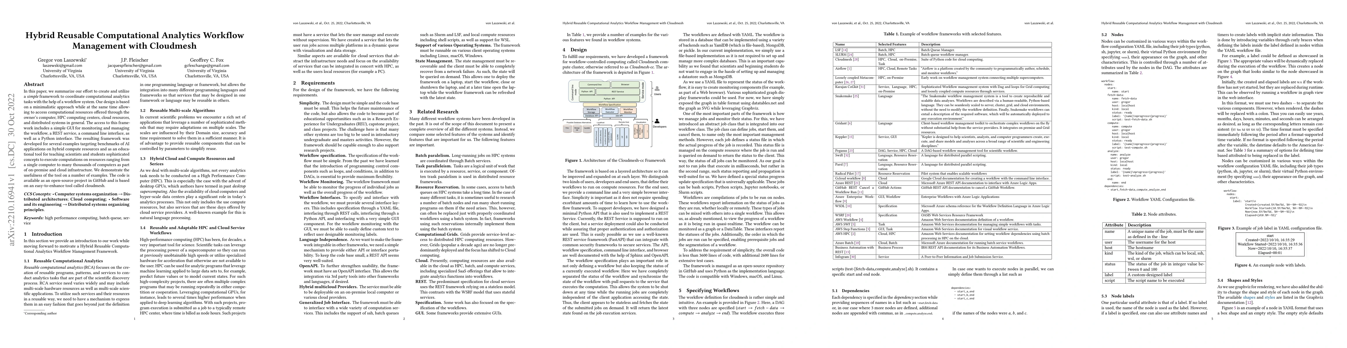 Thumbnail for Hybrid Reusable Computational Analytics Workflow Management with
  Cloudmesh