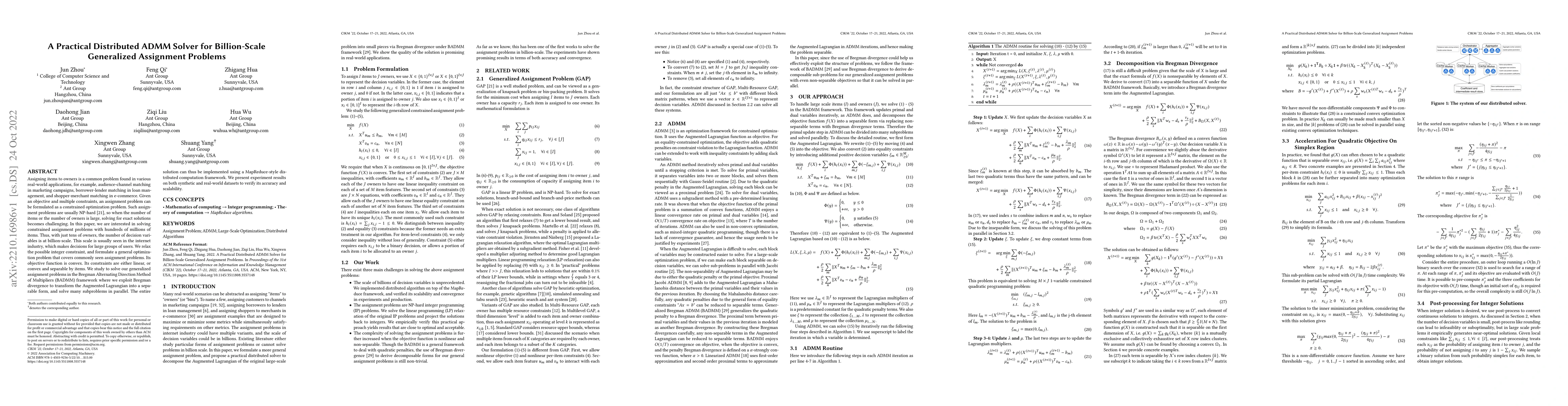 Thumbnail for A Practical Distributed ADMM Solver for Billion-Scale Generalized
  Assignment Problems