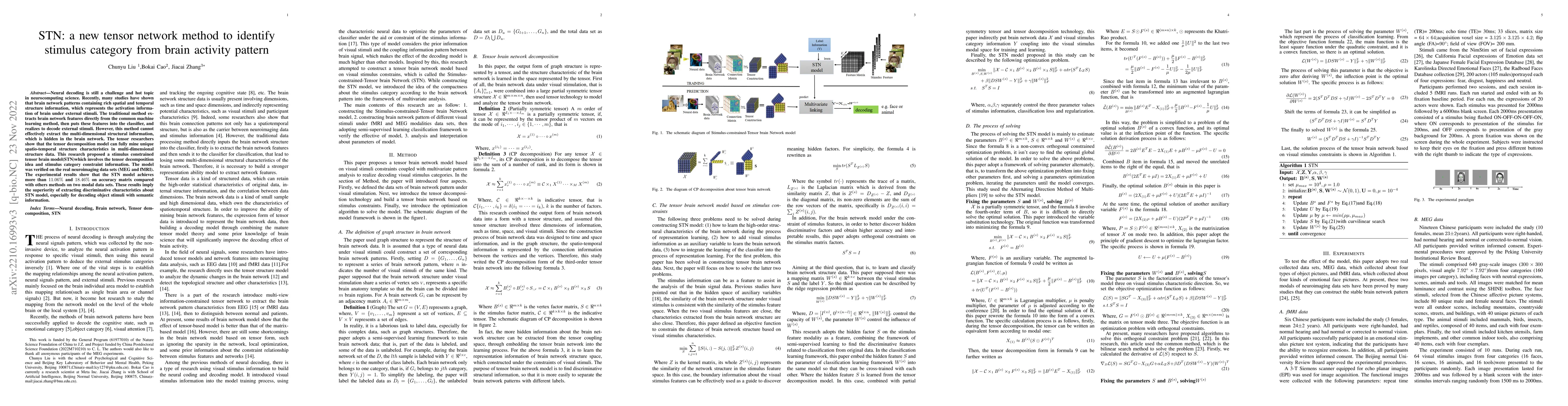 Thumbnail for STN: a new tensor network method to identify stimulus category from
  brain activity pattern