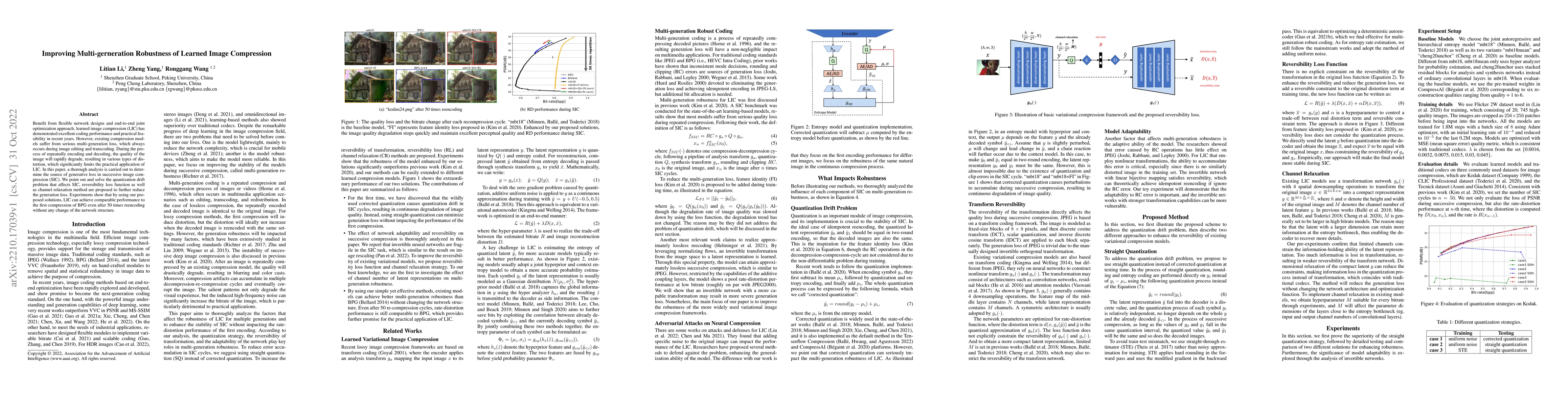Thumbnail for Improving Multi-generation Robustness of Learned Image Compression