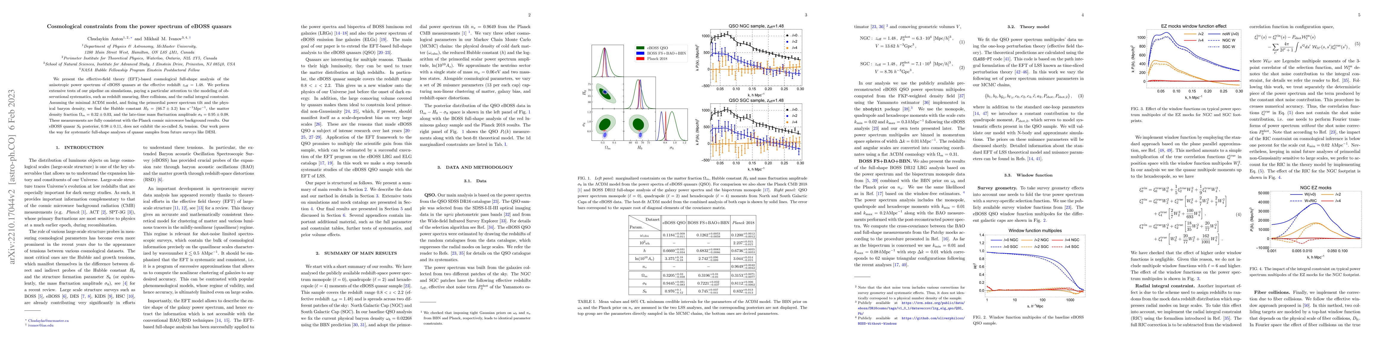 Thumbnail for Cosmological constraints from the power spectrum of eBOSS quasars