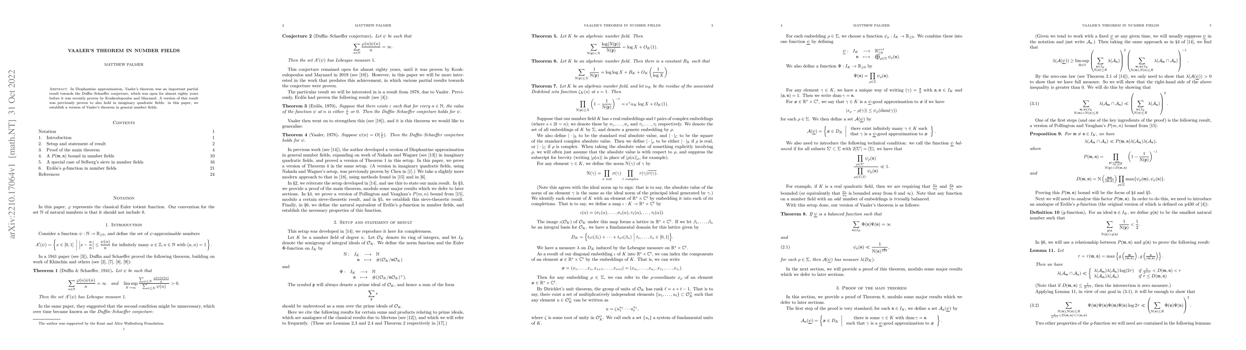 Thumbnail for Vaaler's theorem in number fields