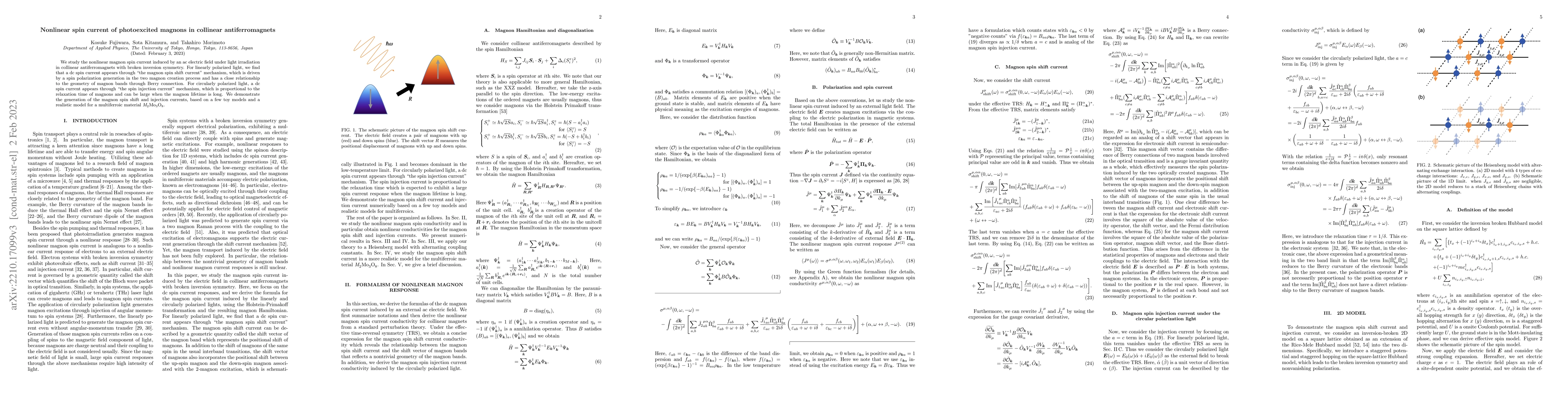 Thumbnail for Nonlinear spin current of photoexcited magnons in collinear
  antiferromagnets